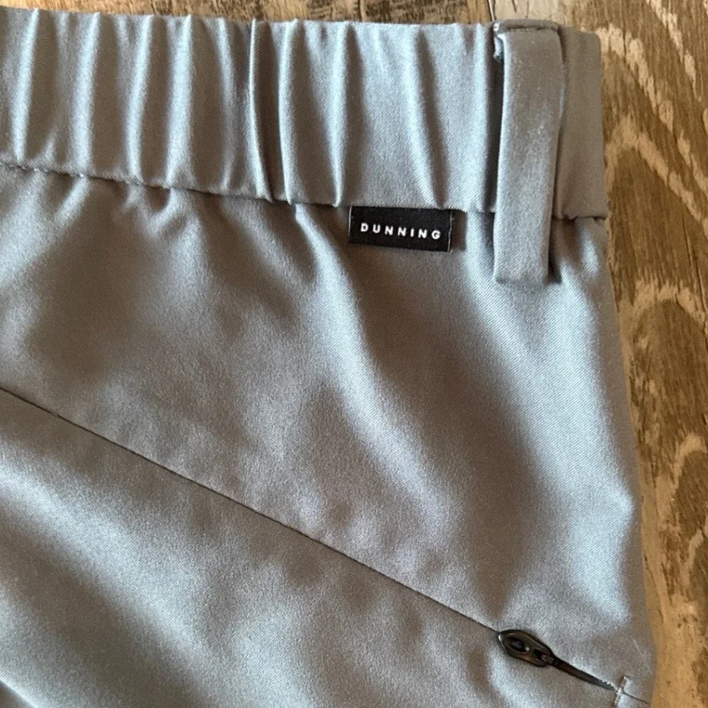 Dunning Golf Player Fit Performance Pants 5 Pocket Sz 38 Stretch Gray Activewear